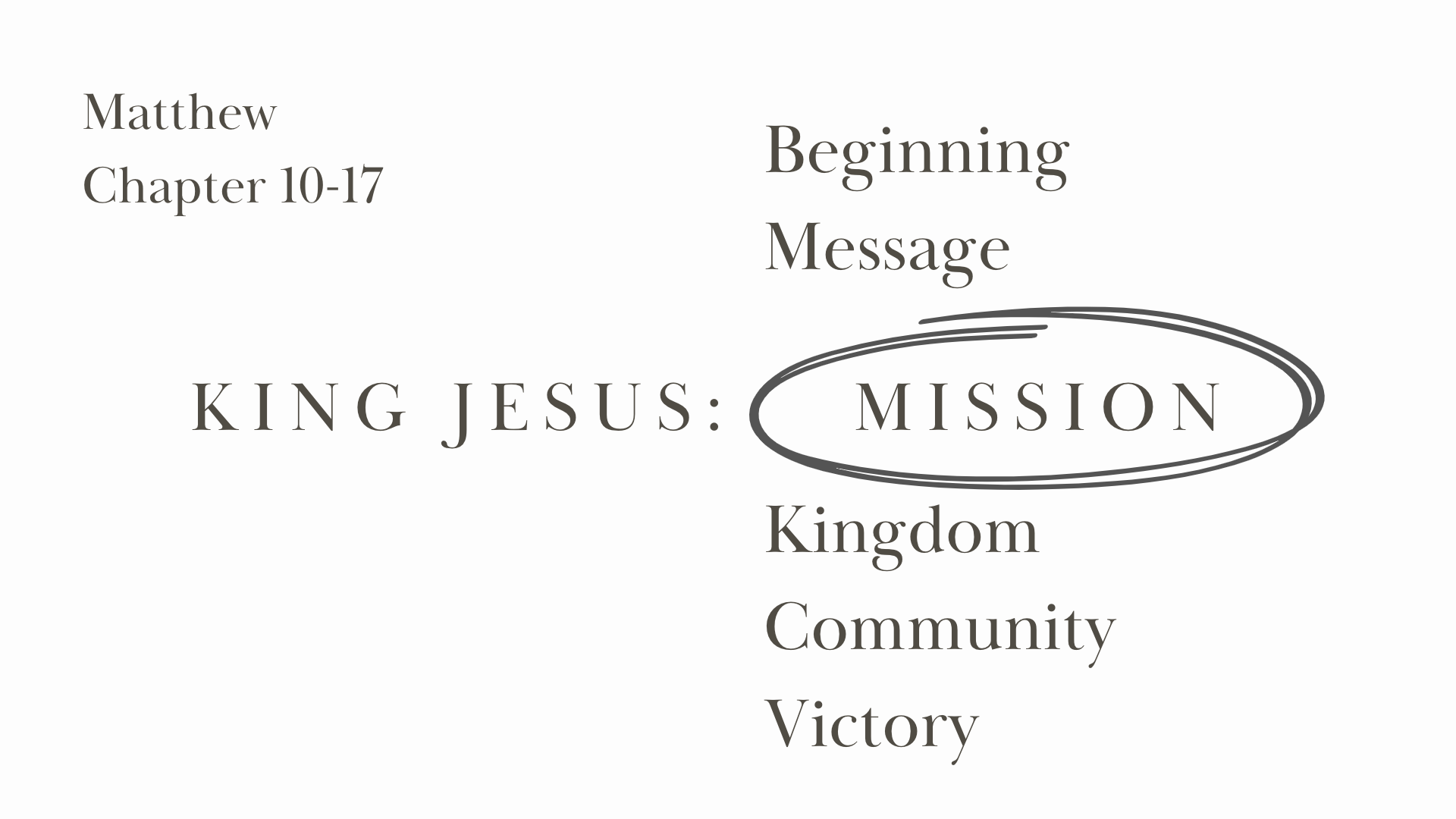 Matthew 8:1-17 (The King's Authority in Action) 💪