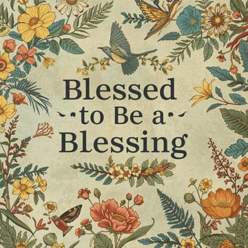 Blessed to Be A Blessing